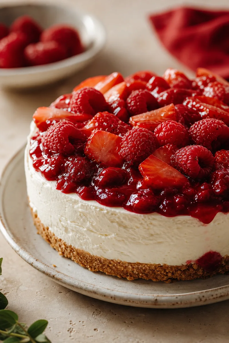 Cheesecake de frutos vermelhos
