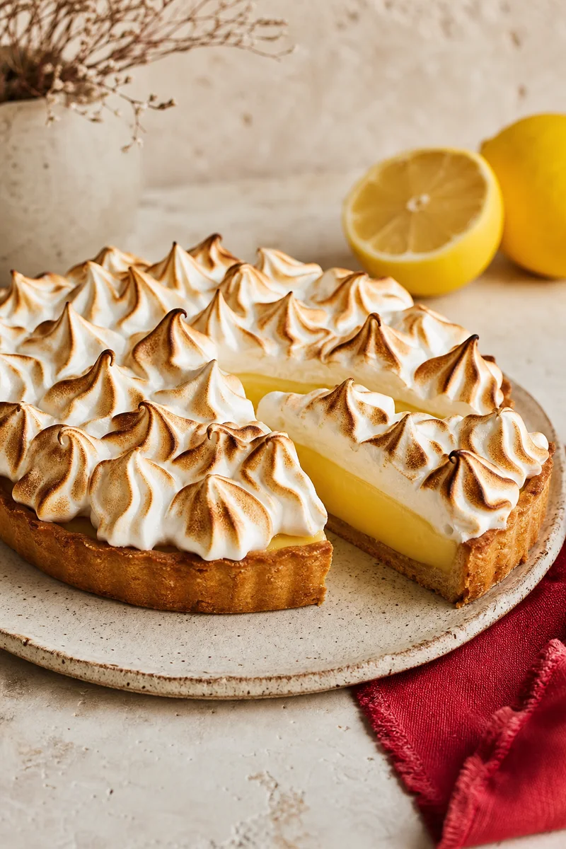 Tarte de limão e merengue